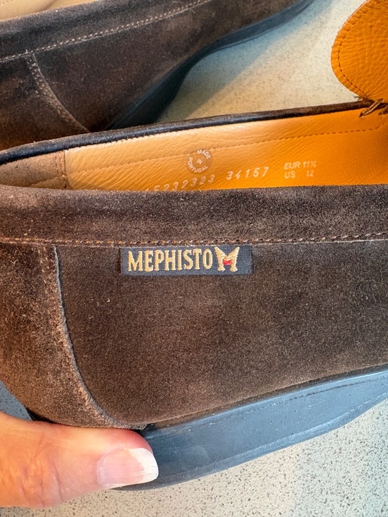 Mephisto brown suede loafers / driving shoes - size 12 main image 4
